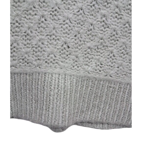Wooden Ships Sweater Womens Small/Medium Gray Mohair Wool V Neck Classic Cozy - Picture 6 of 12